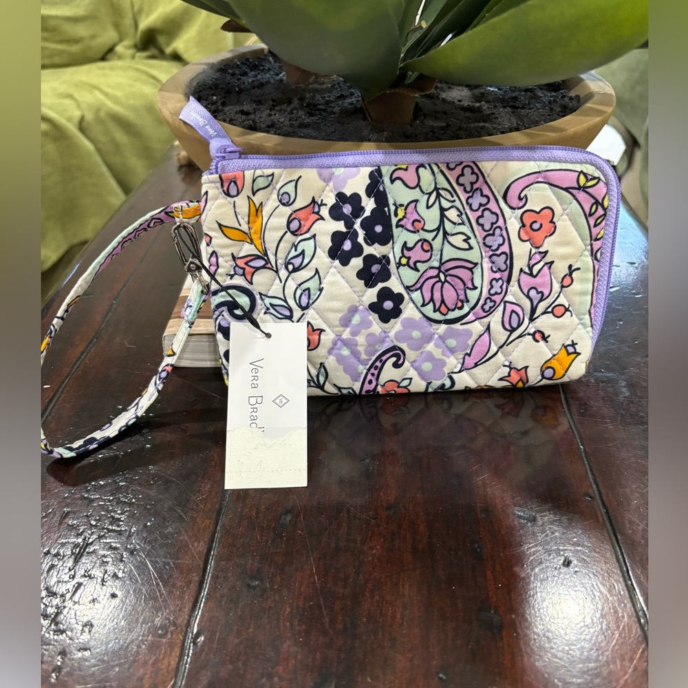 Vera Bradley Maddalena Soft Paisley RFID Wristlet Wallet